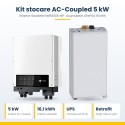 Kit stocare AC-Coupled 5 kW – invertor GoodWe GW5000S-BP + acumulator LiFePO4 16 kWh Kit stocare AC-Coupled 5 kW – invertor GoodWe GW5000S-BP + acumulator LiFePO4 16 kWh